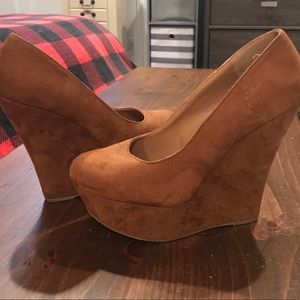 Suede Wedges